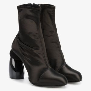 SOLD ▪️ Dries Van Noten Satin Sock Ankle Boots